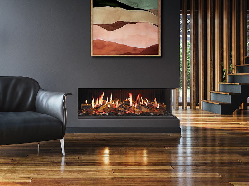 Corner Gas Fireplace