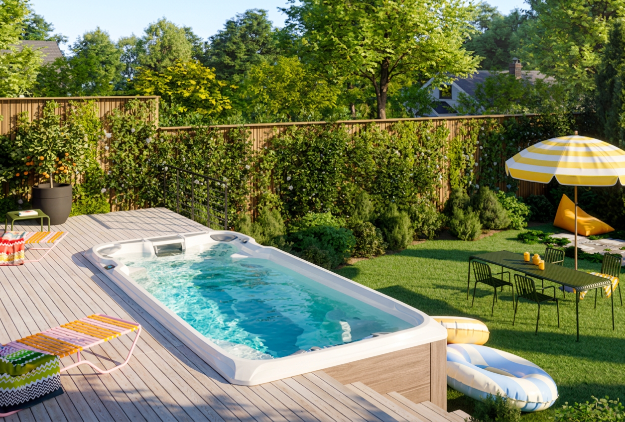 Marquis Hot Tub in showroom